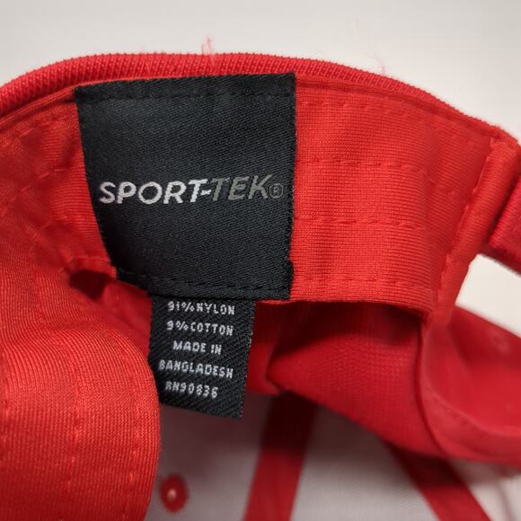 Saint Alphonsus Strapback Baseball Cap Red One Size Adjustable 6 Panel Sport-Tek - Picture 9 of 9